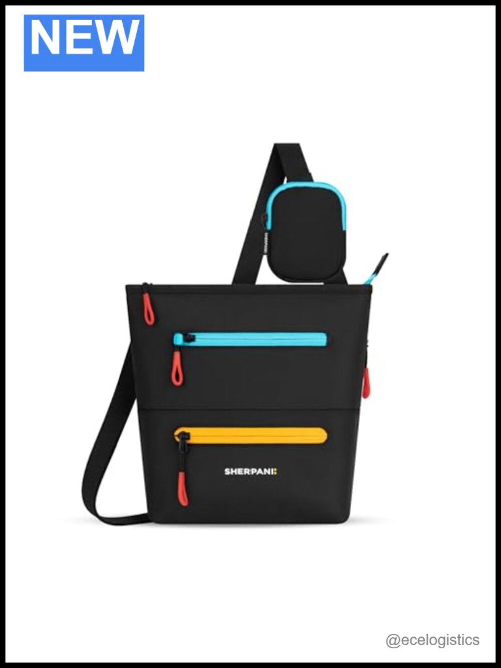Sherpani Sadie Nylon Recycled RFID Blocking Crossbody Shoulder Bag